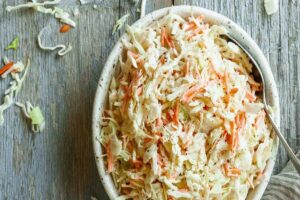 The Easiest Coleslaw Without Mayo